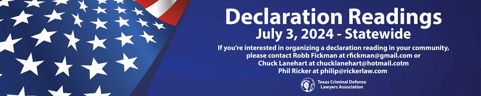 TCDLA Declaration of Independence Readings