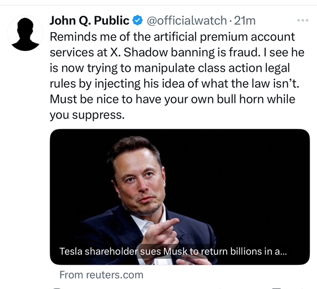 X sensors posts with fake sensitve content banner.