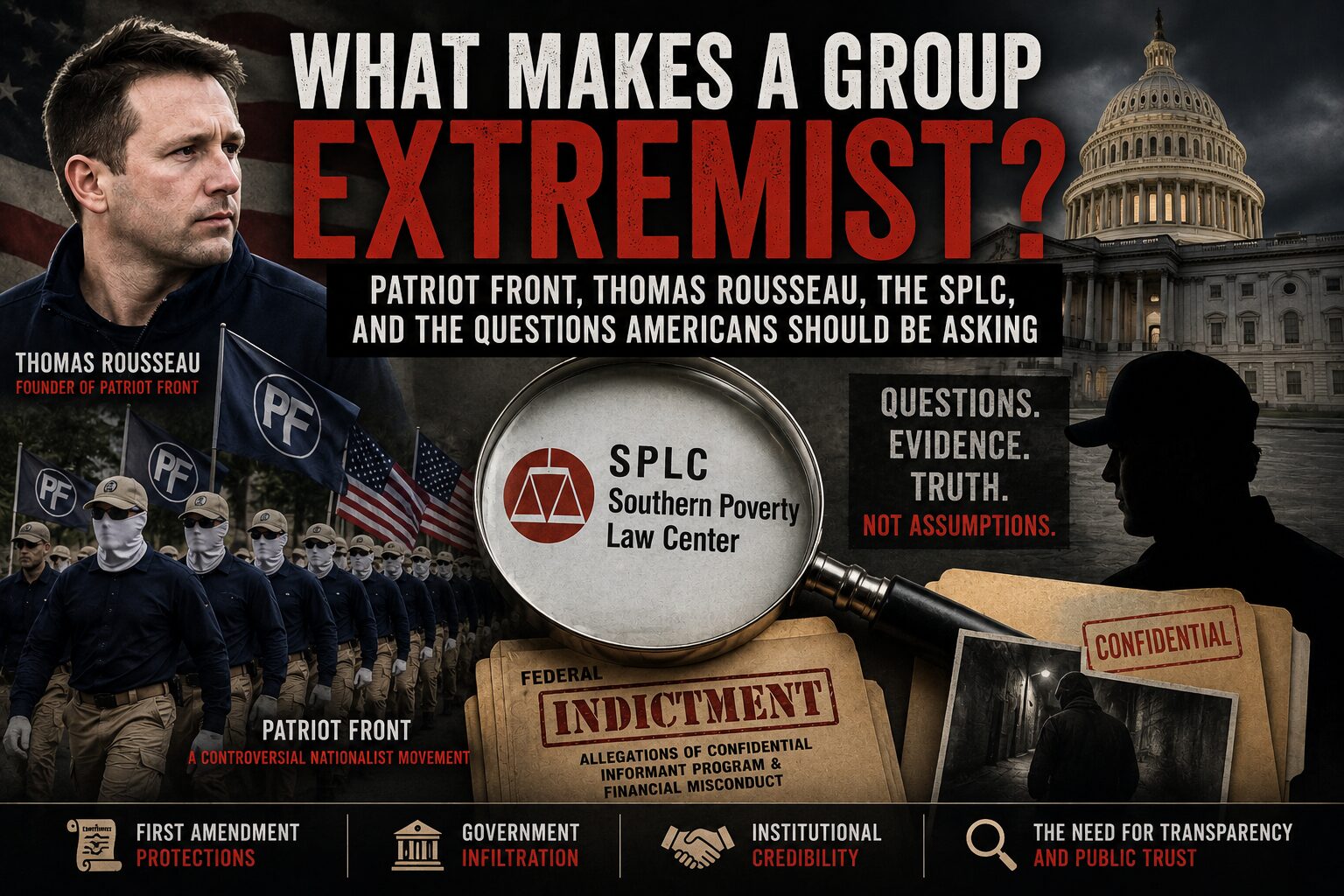 What Makes a Group “Extremist”? Patriot Front, Thomas Rousseau, the SPLC, and the Questions Americans Should Be Asking